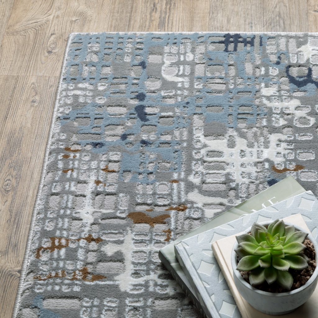Oriental Weavers Easton 011E3 Multicolor Rectangle Indoor Runner - Trendy Stain Resistant Abstract Rug-