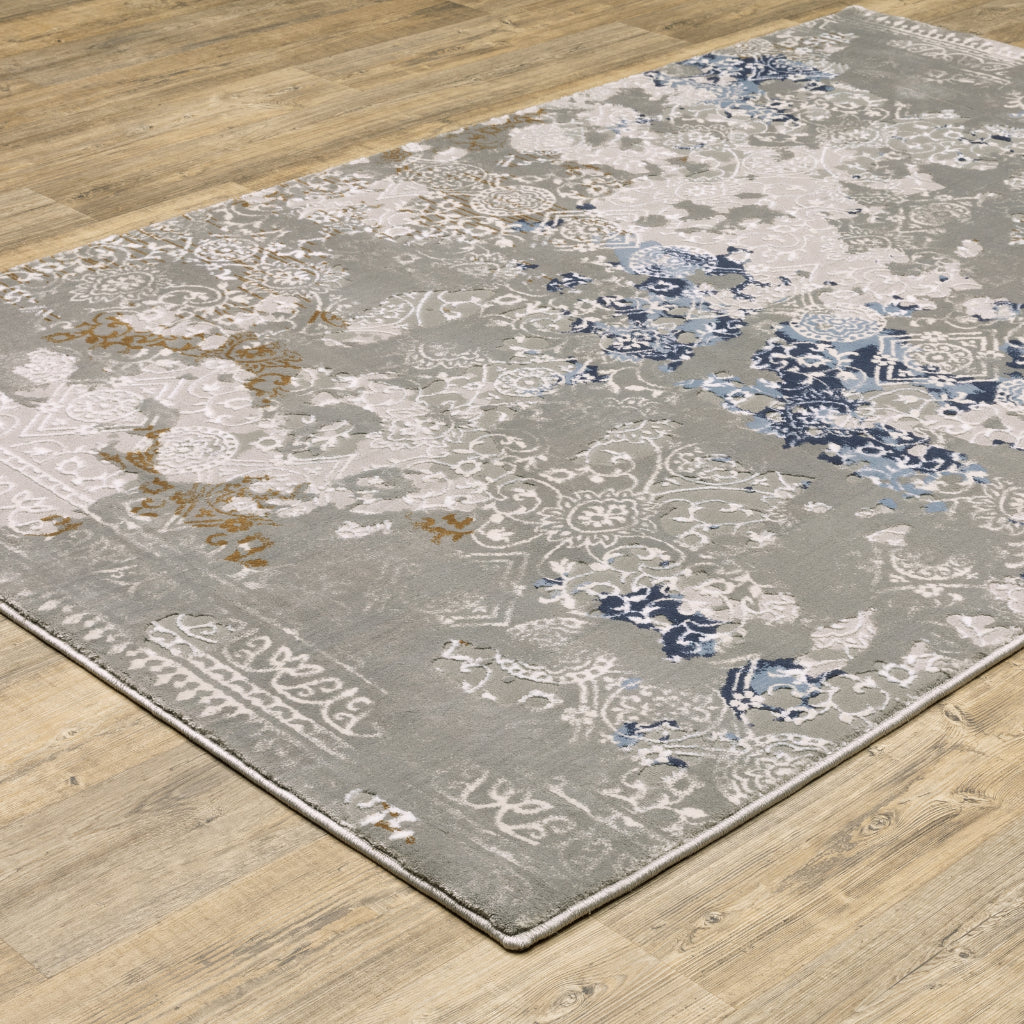 Oriental Weavers Easton 7111F Multicolor Rectangle Indoor Area Rug - Trendy Stain Resistant Abstract Rug-