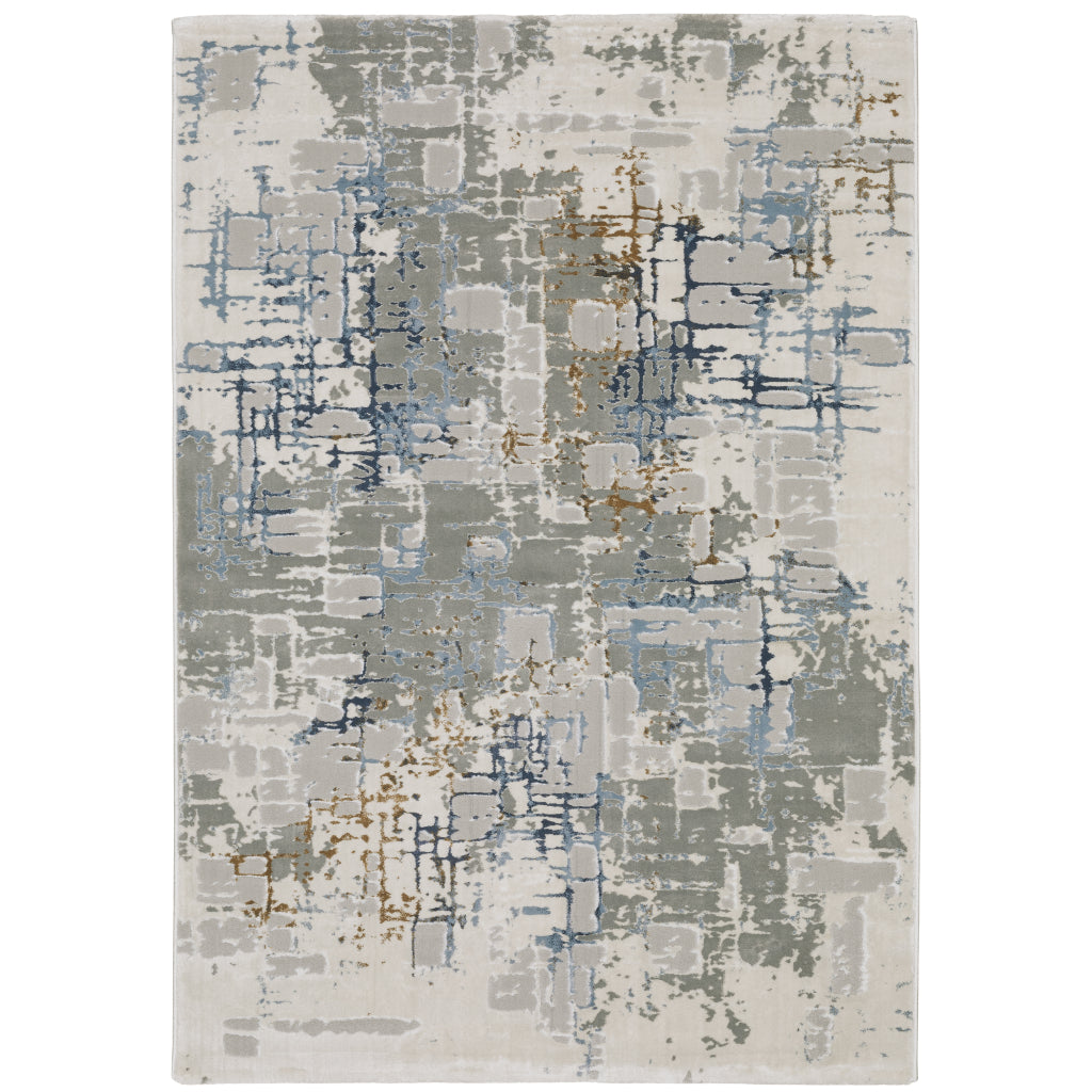 Oriental Weavers Easton 8111X Multicolor Rectangle Indoor Area Rug - Trendy Stain Resistant Abstract Rug-