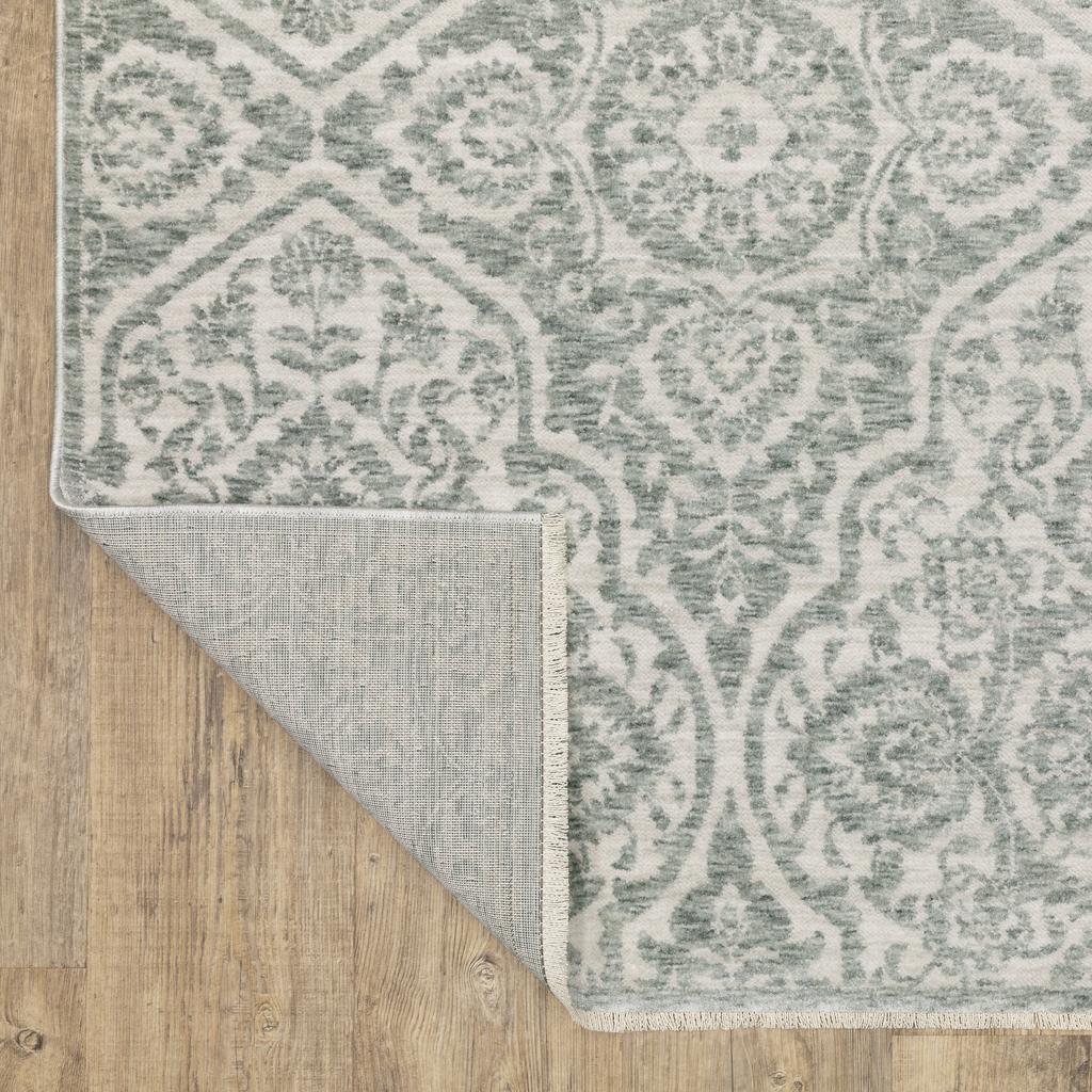 Oriental Weavers Echo ECH02 Green Rectangle Indoor Runner Medallion Pattern-