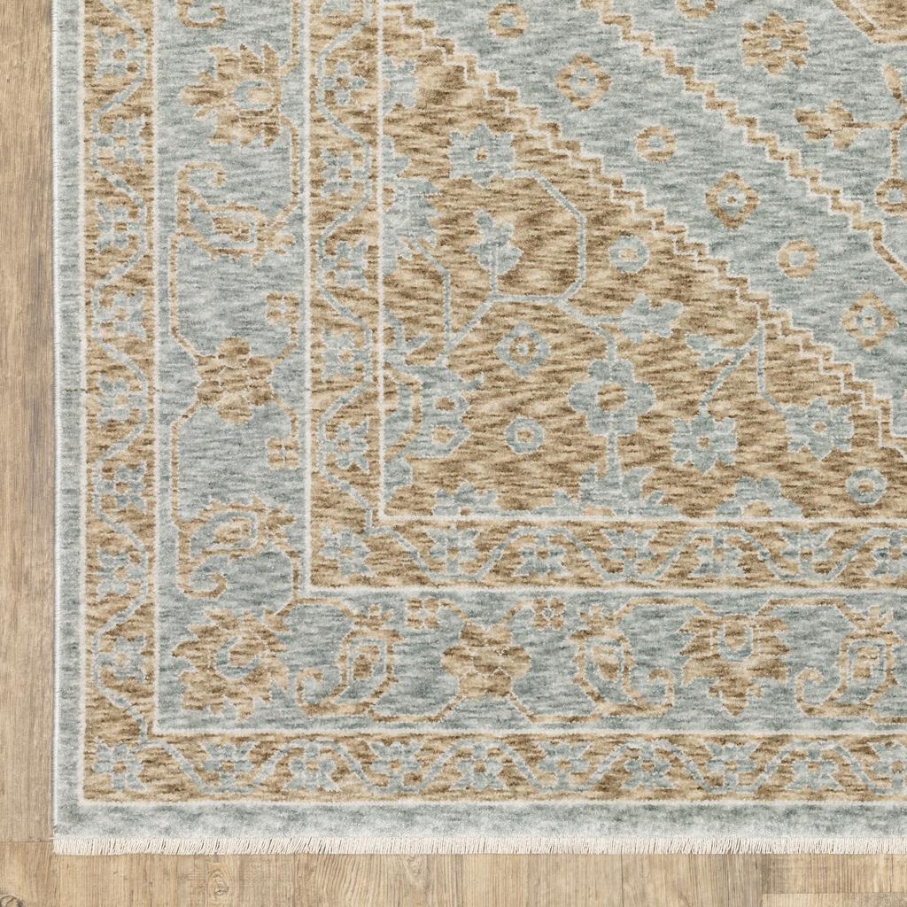 Oriental Weavers Echo ECH03 Brown Rectangle Indoor Area Rug Medallion Pattern-