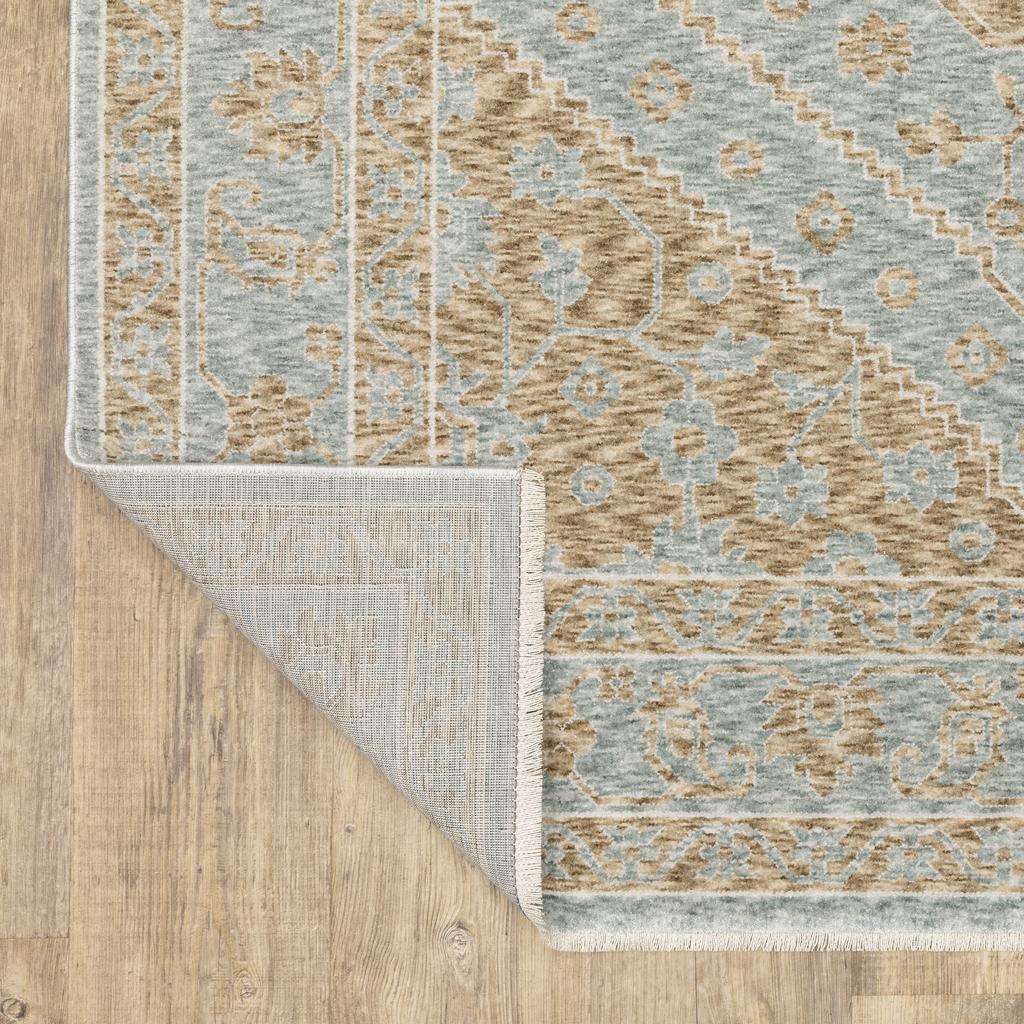 Oriental Weavers Echo ECH03 Brown Rectangle Indoor Area Rug Medallion Pattern-