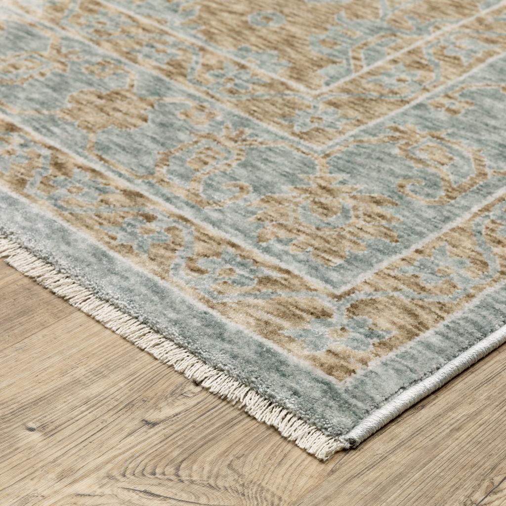 Oriental Weavers Echo ECH03 Brown Rectangle Indoor Runner Medallion Pattern-