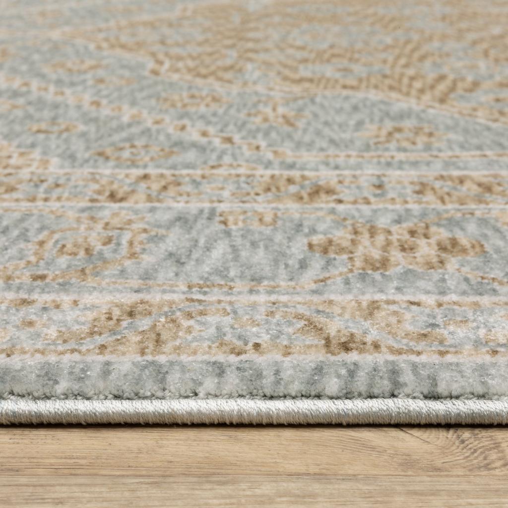 Oriental Weavers Echo ECH03 Brown Rectangle Indoor Runner Medallion Pattern-