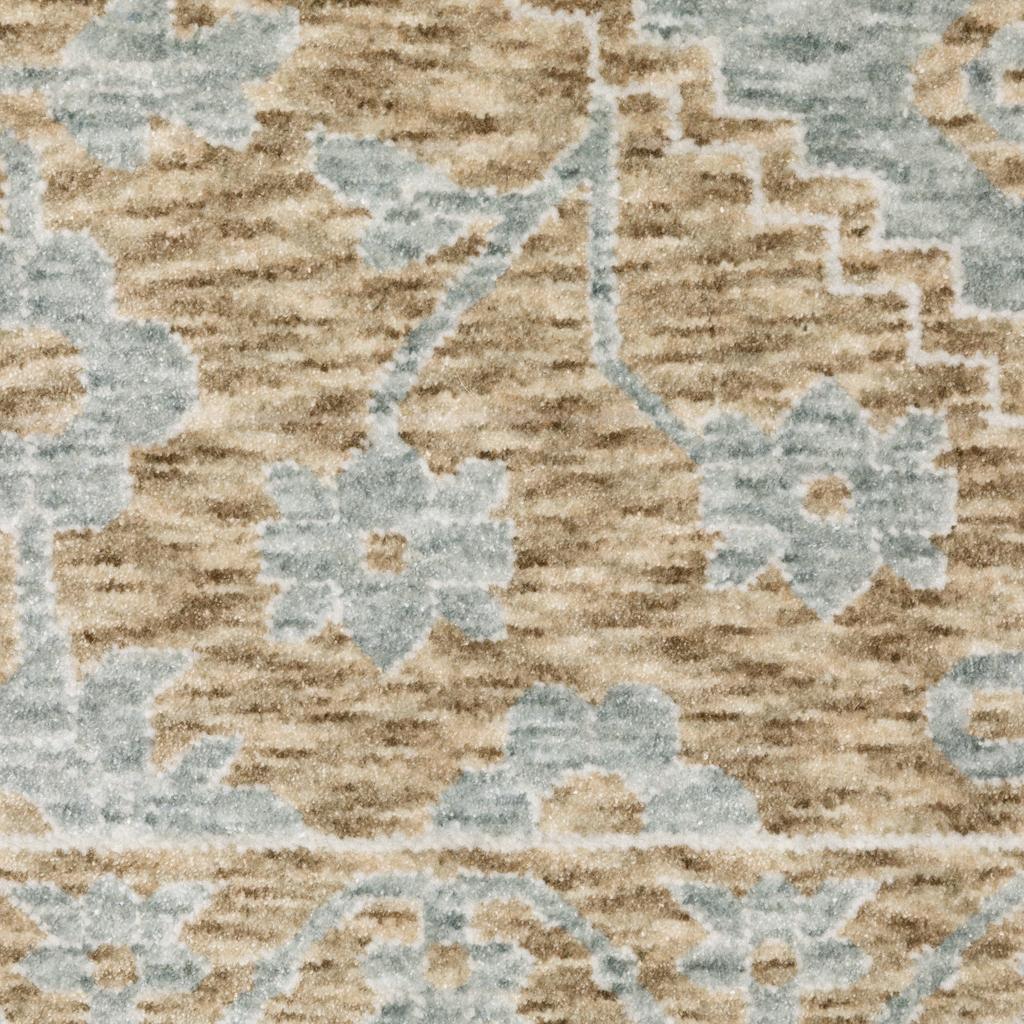 Oriental Weavers Echo ECH03 Brown Rectangle Indoor Runner Medallion Pattern-