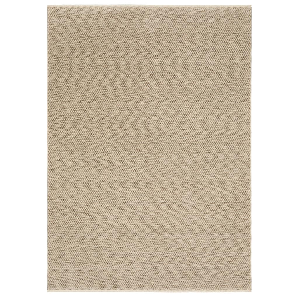 Oriental Weavers Echo ECH10 Beige Rectangle Indoor Area Rug Stripe Pattern-