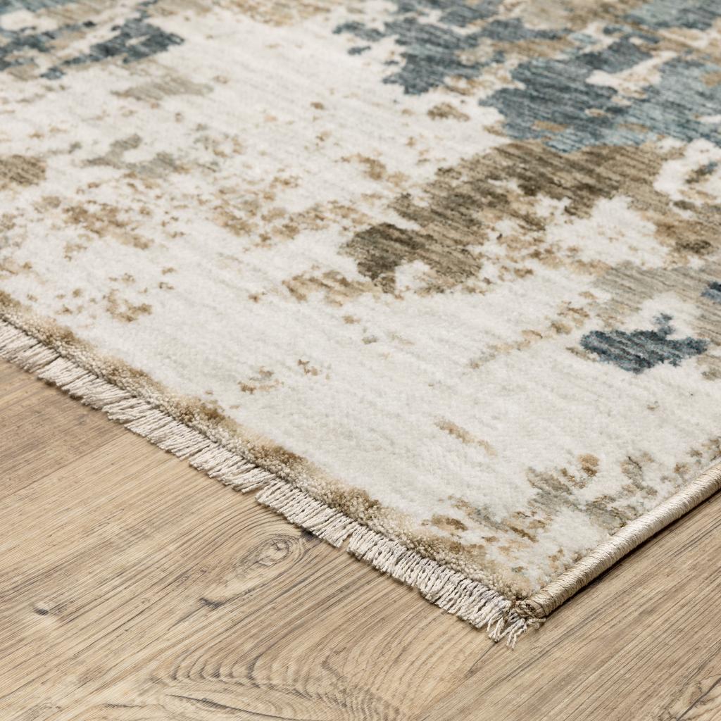Oriental Weavers Echo ECH11 Beige Rectangle Indoor Runner Abstract Pattern-