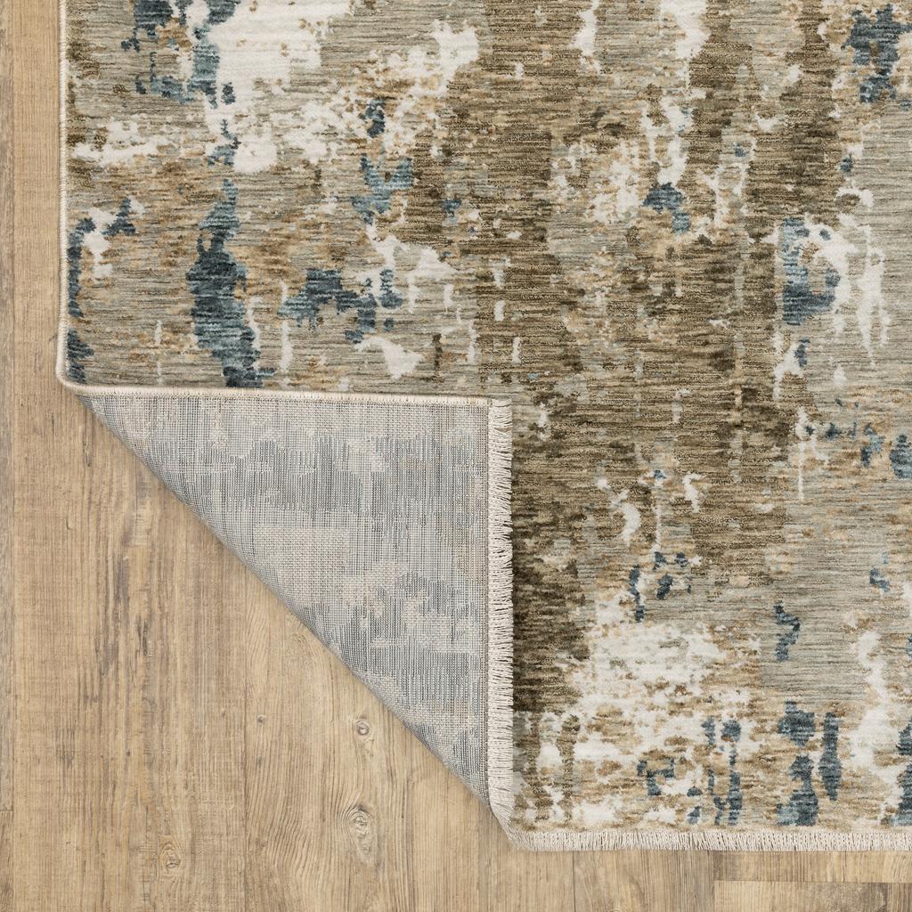 Oriental Weavers Echo ECH11 Beige Rectangle Indoor Runner Abstract Pattern-