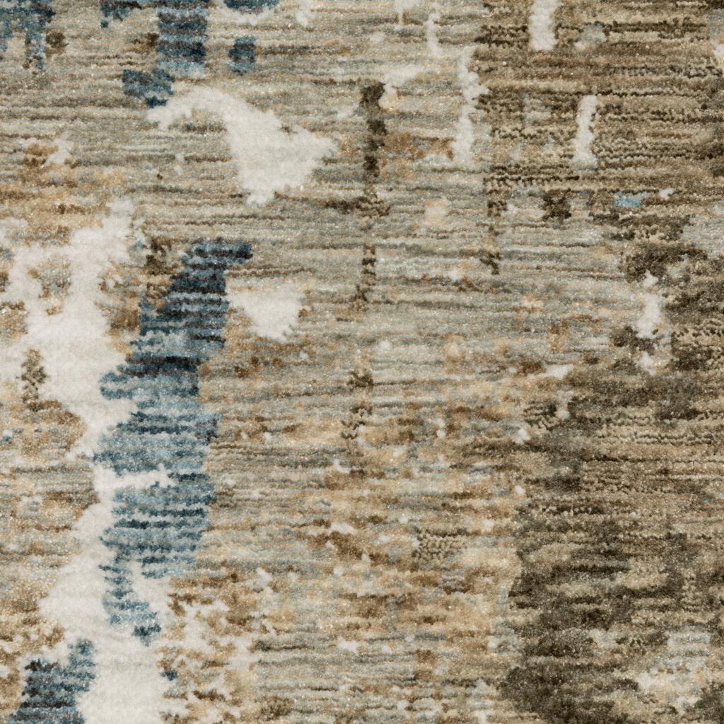 Oriental Weavers Echo ECH11 Beige Rectangle Indoor Runner Abstract Pattern-