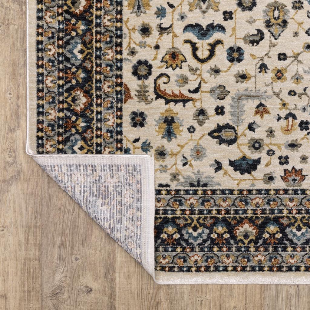 Oriental Weavers Eliana ELI02 Beige Rectangle Indoor Area Rug Oriental Pattern-