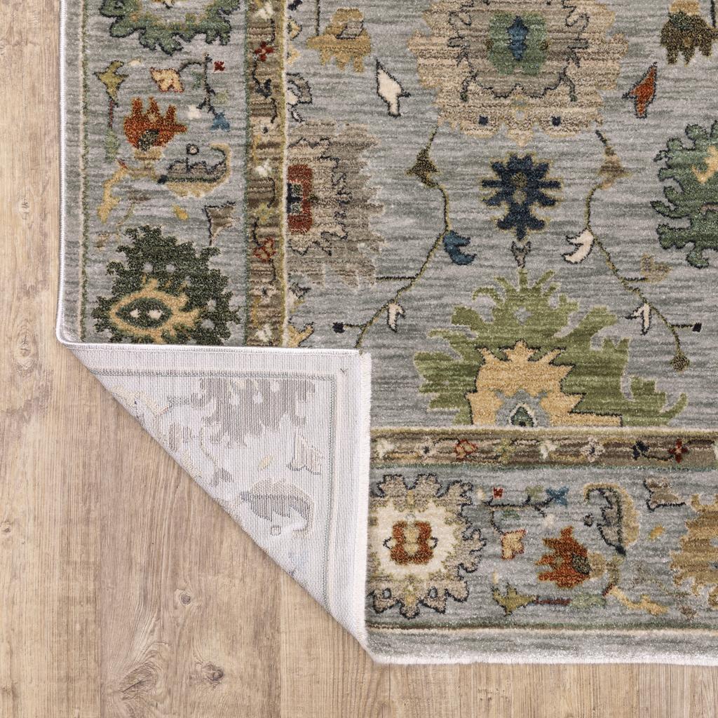 Oriental Weavers Eliana ELI03 Blue Rectangle Indoor Area Rug Floral Pattern-