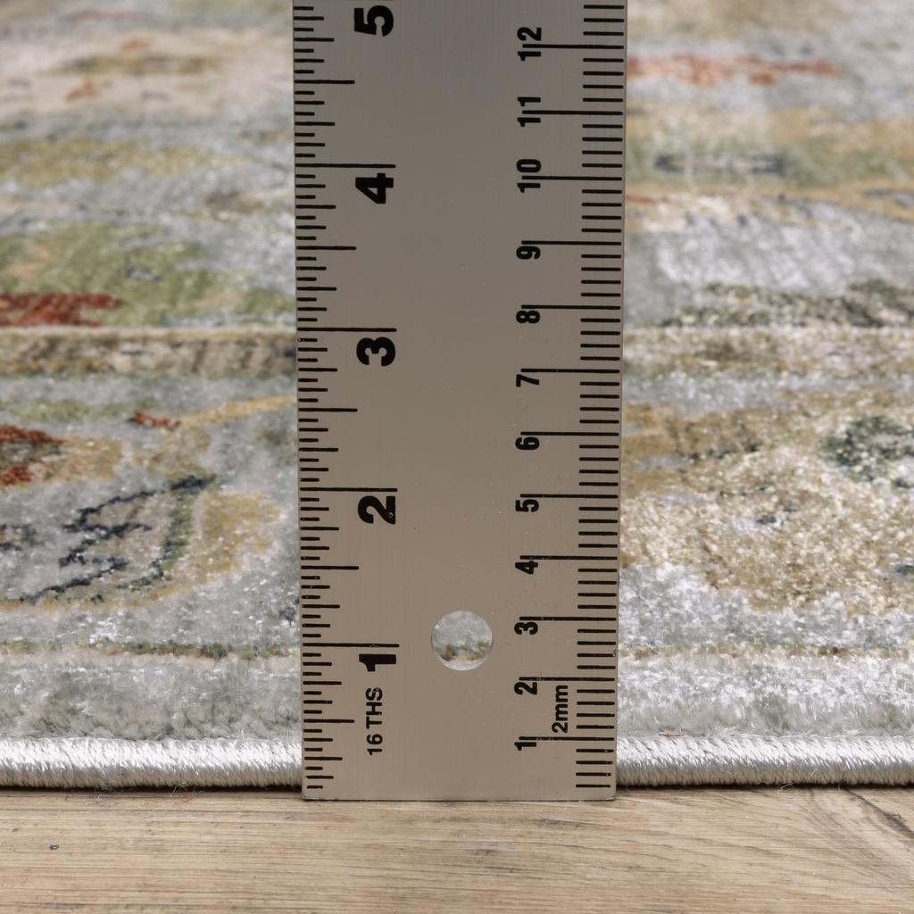 Oriental Weavers Eliana ELI03 Blue Rectangle Indoor Area Rug Floral Pattern-