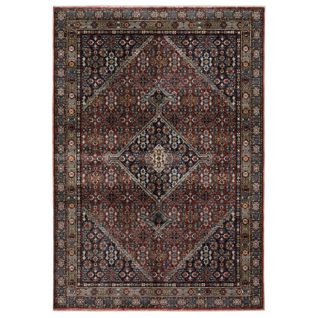 Oriental Weavers Eliana ELI06 Red Rectangle Indoor Area Rug Oriental Pattern-