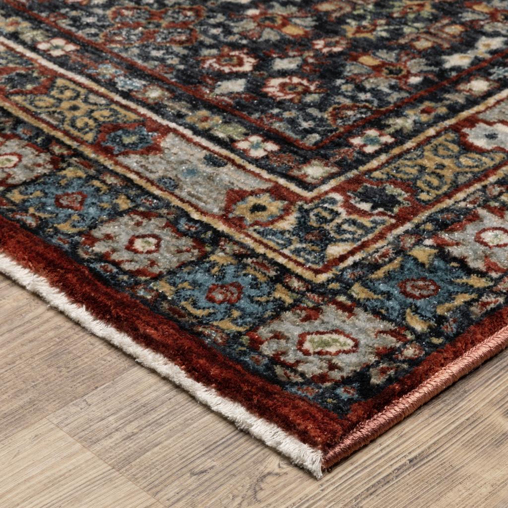 Oriental Weavers Eliana ELI06 Red Rectangle Indoor Runner Oriental Pattern-