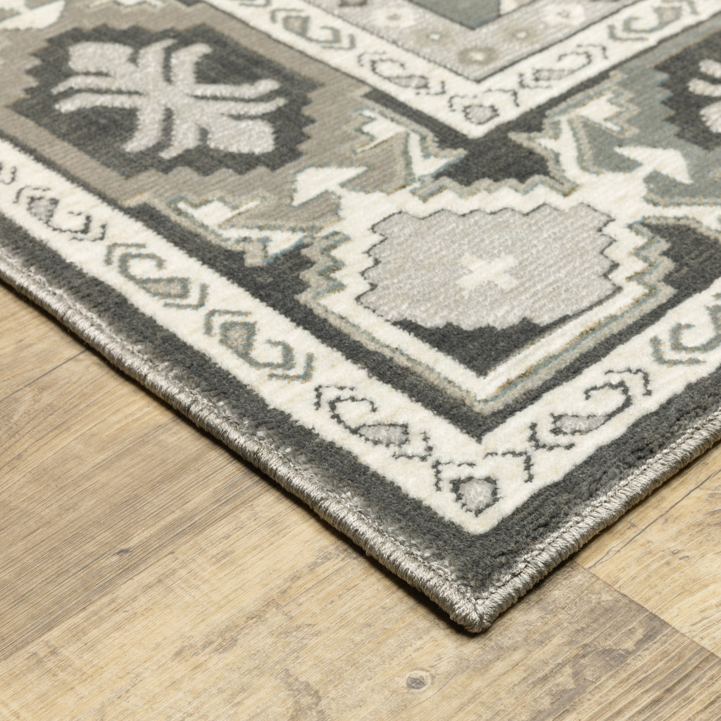 Oriental Weavers Ellington ELL04 Multicolor Rectangle Indoor Area Rug - Opulent Stain Resistant Traditional Rug with Medallion Design-