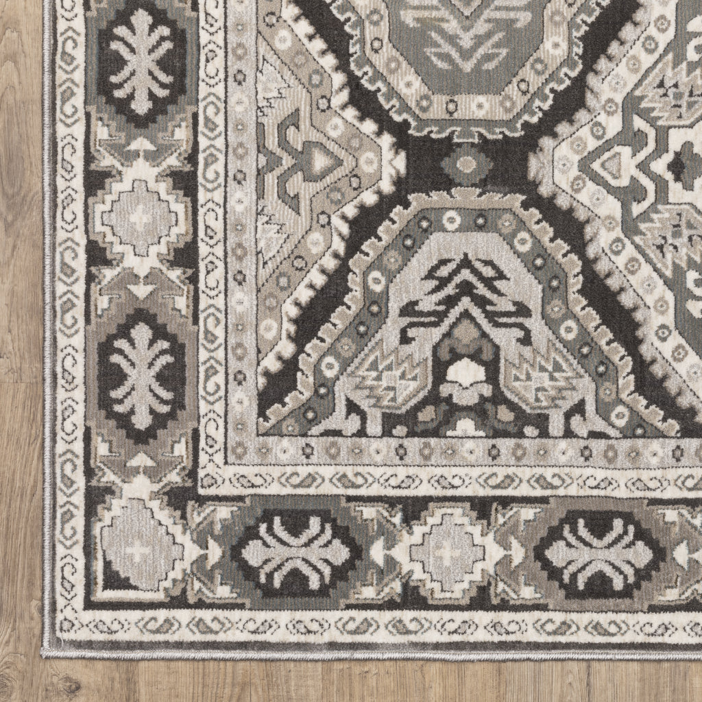 Oriental Weavers Ellington ELL04 Multicolor Rectangle Indoor Area Rug - Opulent Stain Resistant Traditional Rug with Medallion Design-