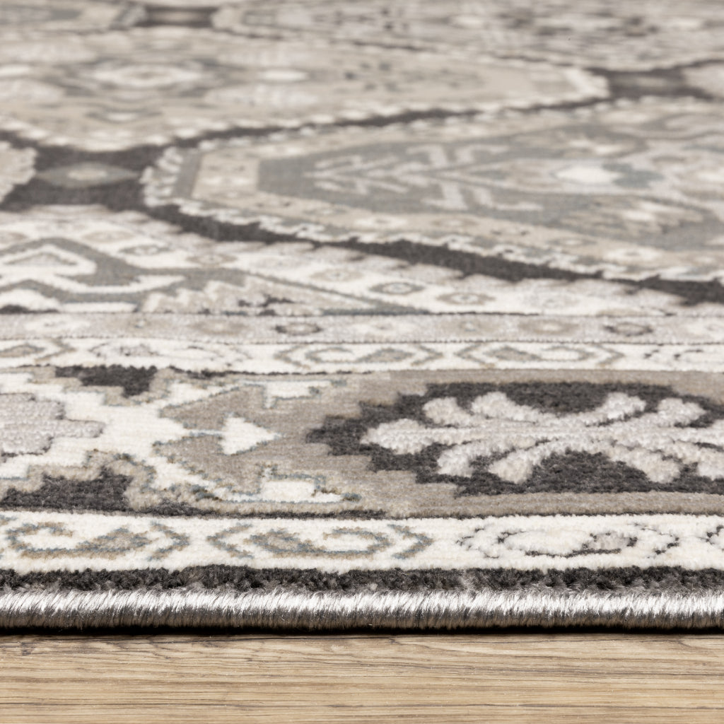 Oriental Weavers Ellington ELL04 Multicolor Rectangle Indoor Area Rug - Opulent Stain Resistant Traditional Rug with Medallion Design-