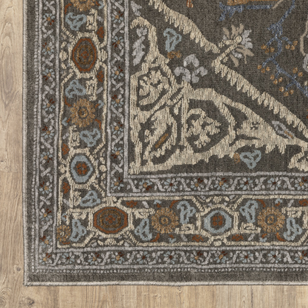 Oriental Weavers Ellington ELL05 Multicolor Rectangle Indoor Area Rug - Opulent Stain Resistant Traditional Rug with Medallion Design-