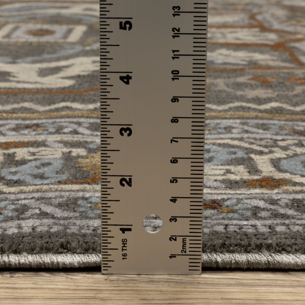 Oriental Weavers Ellington ELL05 Multicolor Rectangle Indoor Area Rug - Opulent Stain Resistant Traditional Rug with Medallion Design-