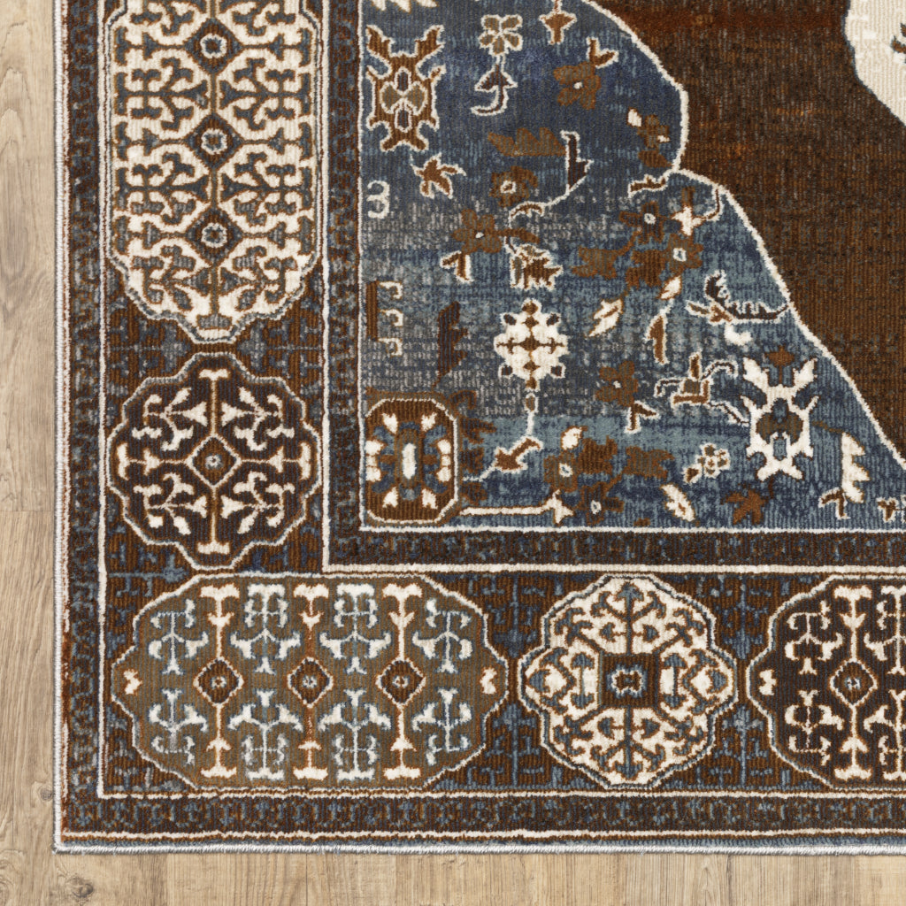 Oriental Weavers Ellington ELL06 Multicolor Rectangle Indoor Area Rug - Opulent Stain Resistant Traditional Rug with Medallion Design-