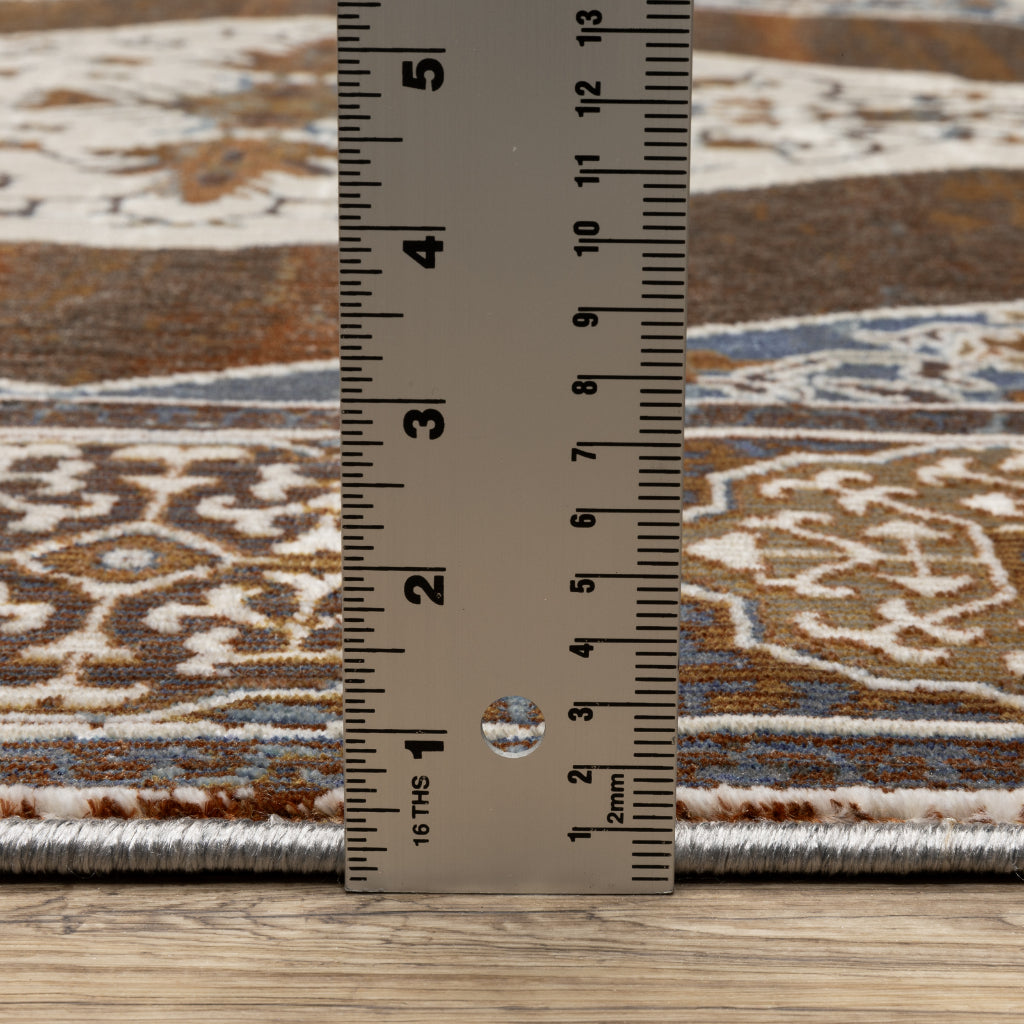 Oriental Weavers Ellington ELL06 Multicolor Rectangle Indoor Area Rug - Opulent Stain Resistant Traditional Rug with Medallion Design-