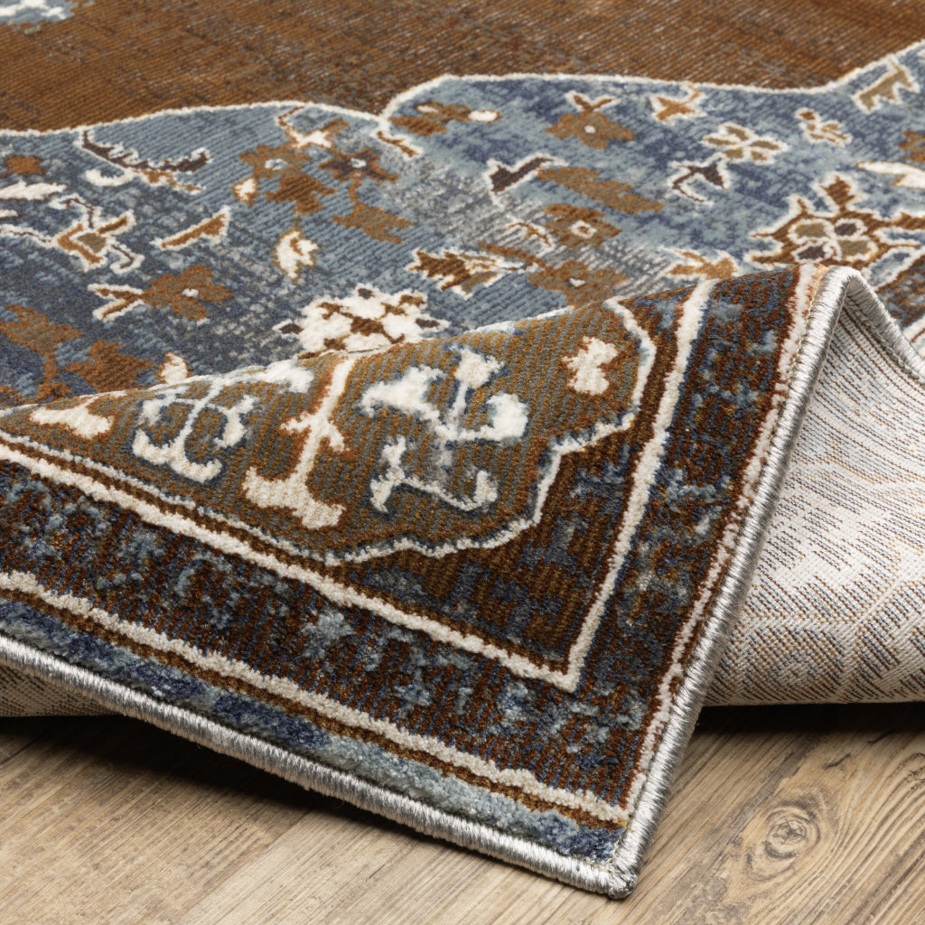 Oriental Weavers Ellington ELL06 Multicolor Rectangle Indoor Area Rug - Opulent Stain Resistant Traditional Rug with Medallion Design-