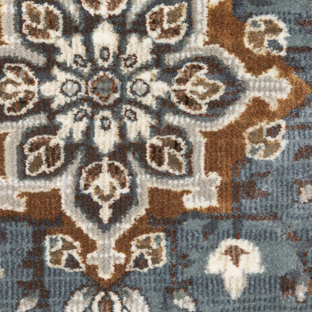 Oriental Weavers Ellington ELL07 Multicolor Rectangle Indoor Area Rug - Opulent Stain Resistant Traditional Rug with Medallion Design-