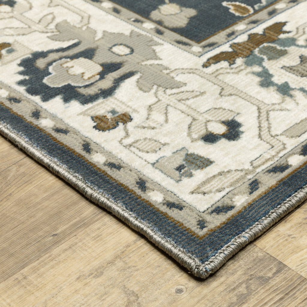 Oriental Weavers Ellington ELL08 Multicolor Rectangle Indoor Area Rug - Opulent Stain Resistant Floral Rug-