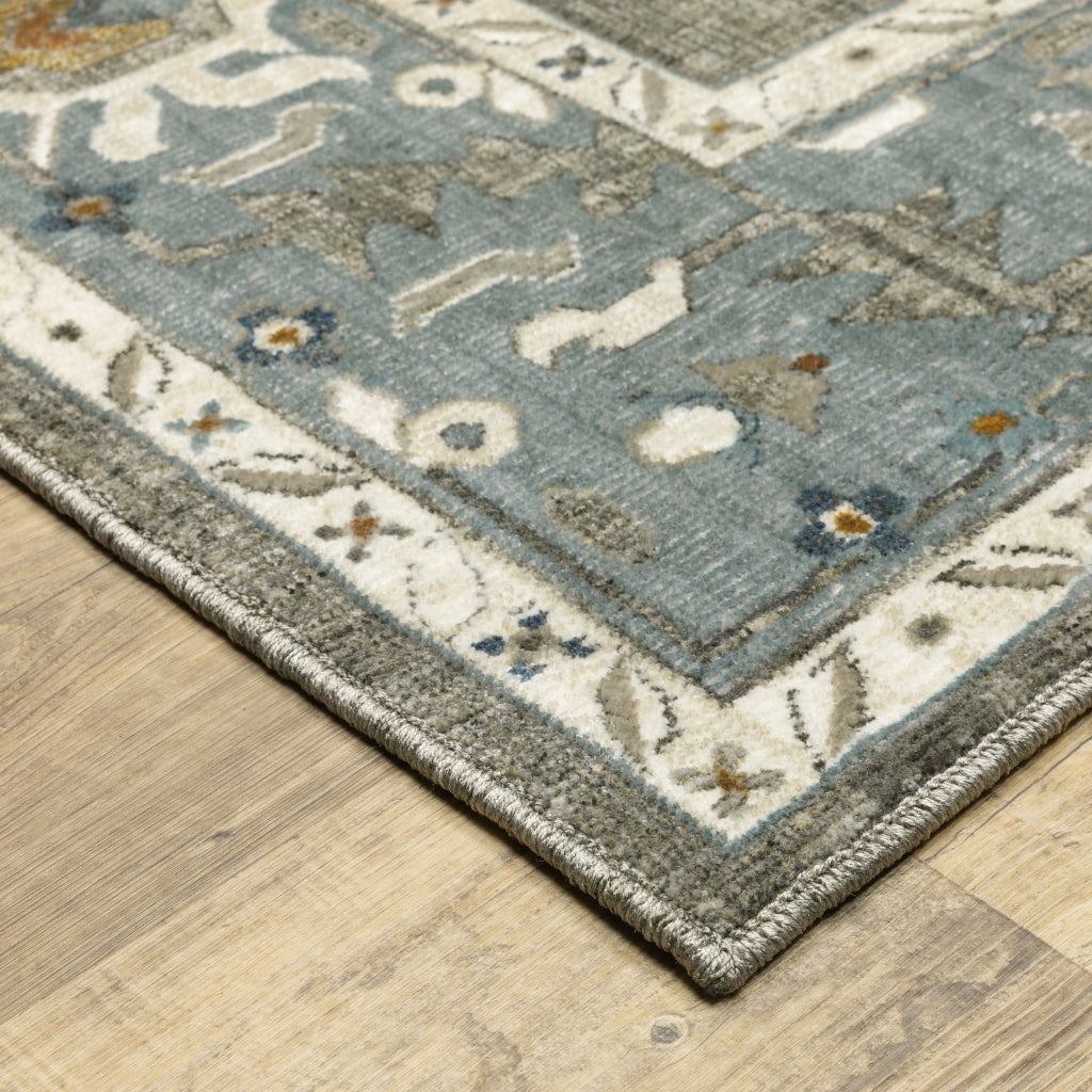 Oriental Weavers Ellington ELL09 Multicolor Rectangle Indoor Area Rug - Opulent Stain Resistant Floral Rug-
