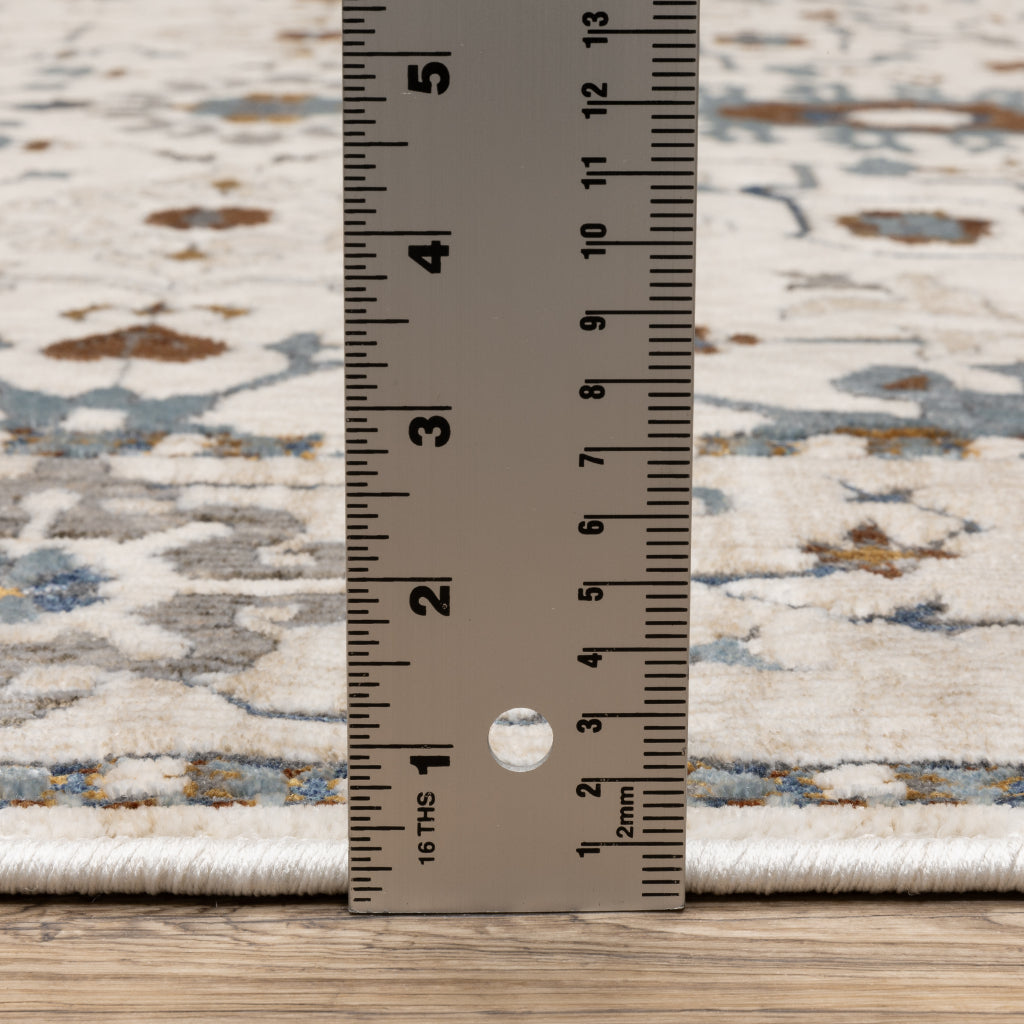 Oriental Weavers Ellington ELL10 Multicolor Rectangle Indoor Area Rug - Opulent Stain Resistant Floral Rug-