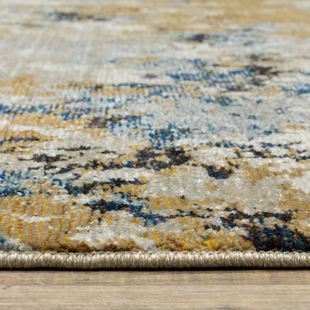 Oriental Weavers Evolution 0980A Multicolor Rectangle Indoor Runner - Durable Stain Resistant Contemporary Rug with Abstract Design-