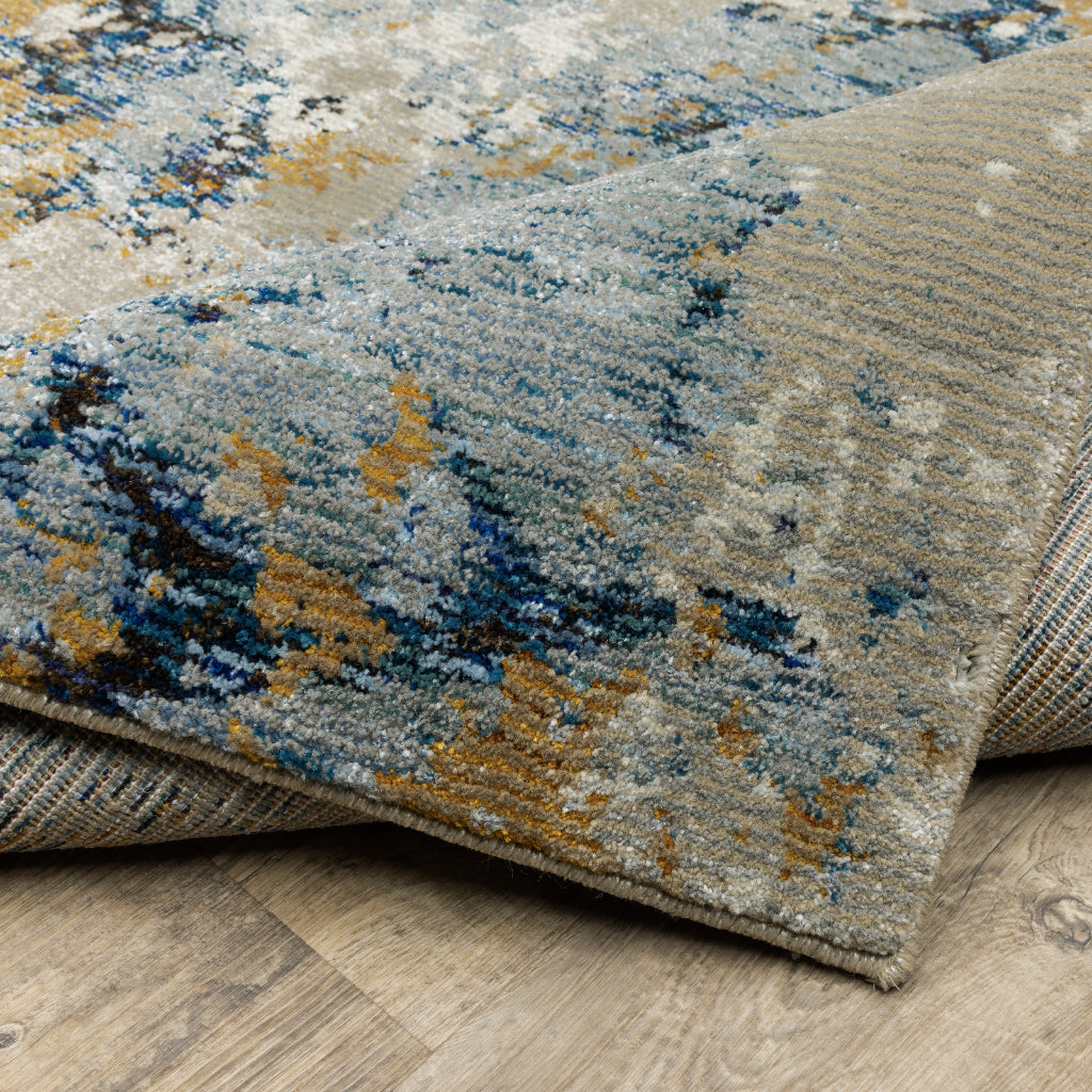 Oriental Weavers Evolution 0980A Multicolor Rectangle Indoor Runner - Durable Stain Resistant Contemporary Rug with Abstract Design-