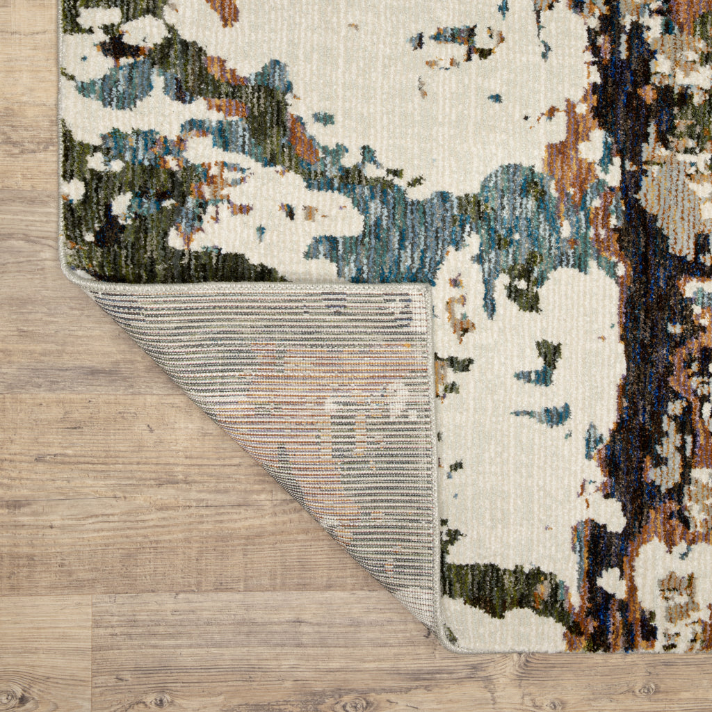 Oriental Weavers Evolution 0981A Multicolor Rectangle Indoor Runner - Durable Stain Resistant Contemporary Rug with Abstract Design-
