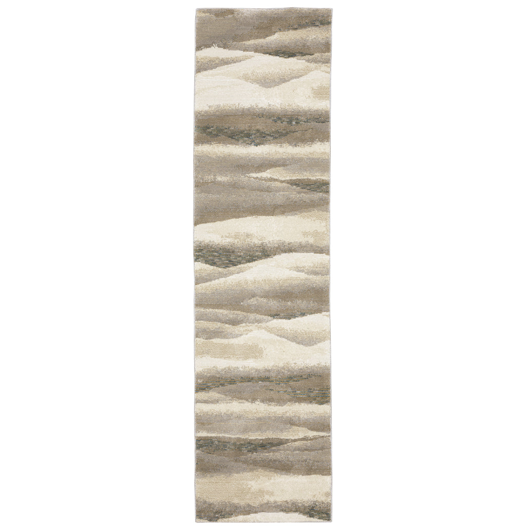 Oriental Weavers Evolution 0982C Multicolor Rectangle Indoor Runner - Durable Stain Resistant Contemporary Rug with Abstract Design-
