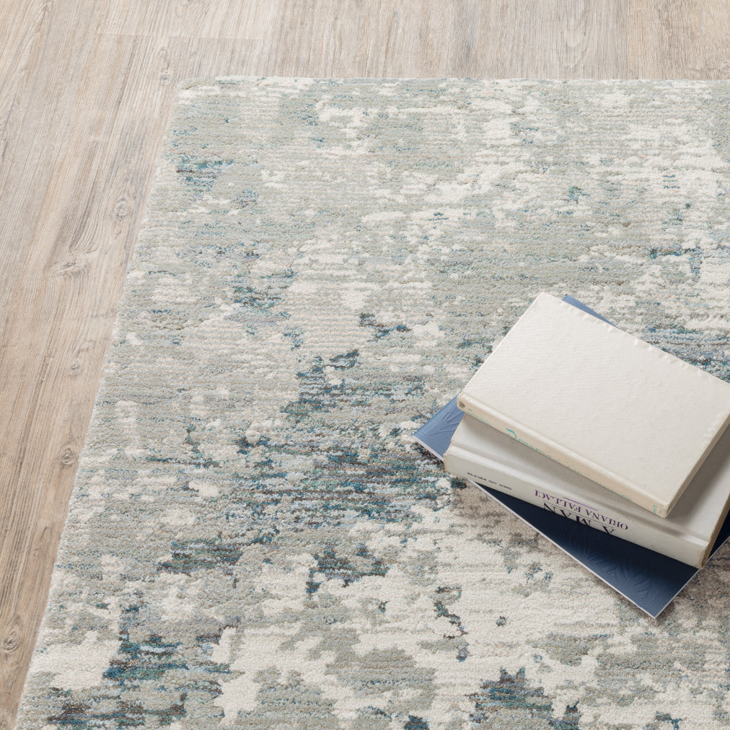 Oriental Weavers Evolution 0984D Multicolor Rectangle Indoor Runner - Durable Stain Resistant Contemporary Rug with Abstract Design-