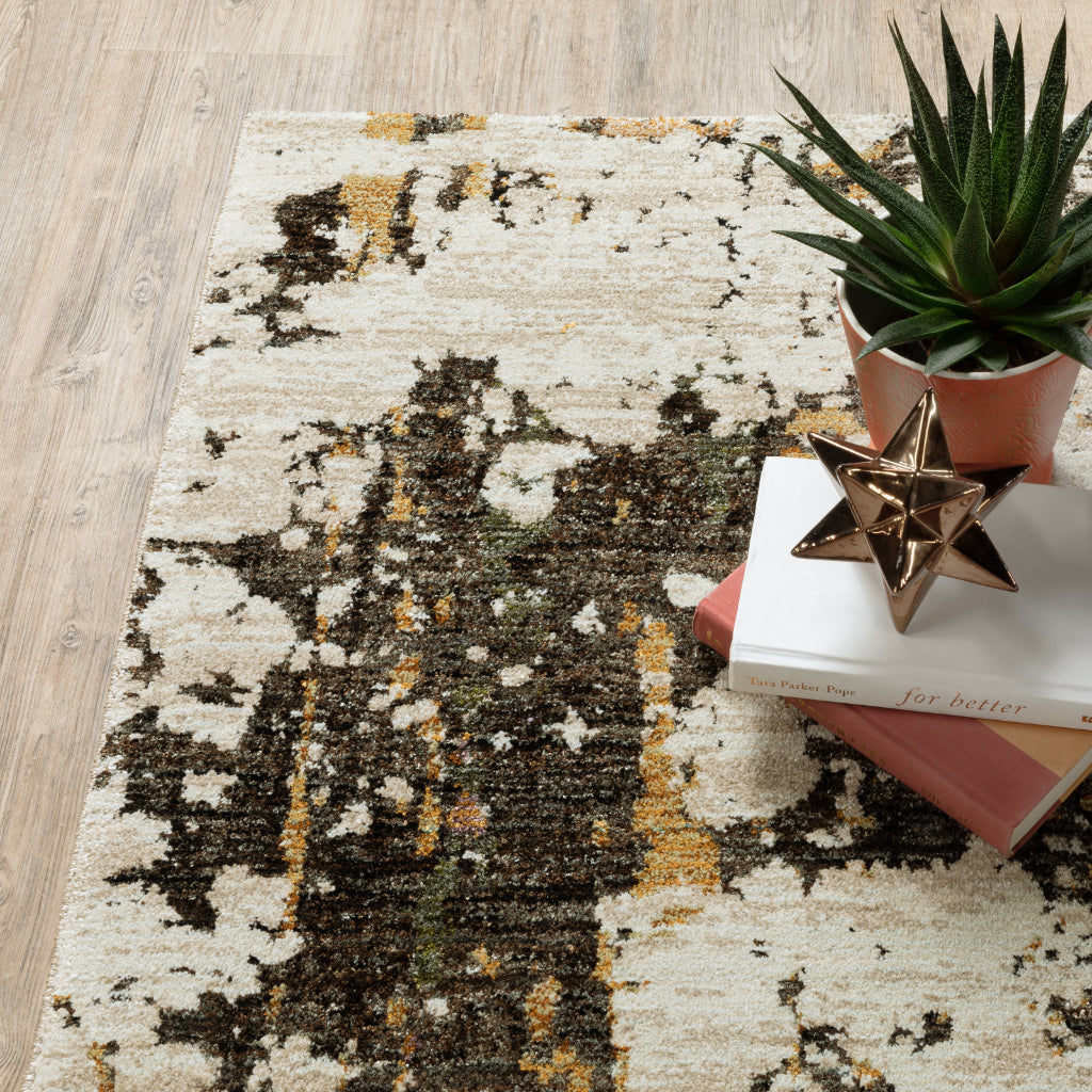 Oriental Weavers Evolution 7770J Multicolor Rectangle Indoor Area Rug - Durable Stain Resistant Contemporary Rug with Abstract Design-