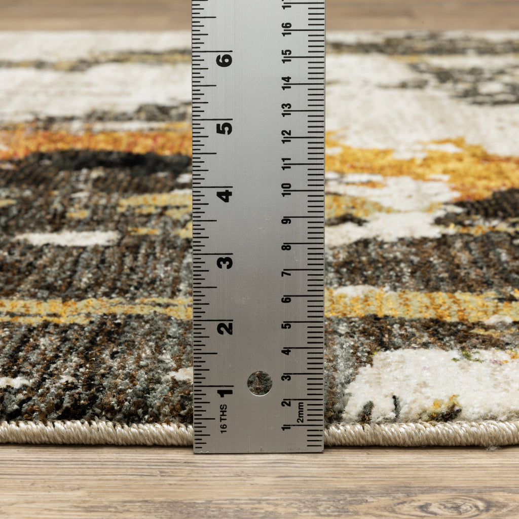Oriental Weavers Evolution 7770J Multicolor Rectangle Indoor Runner - Durable Stain Resistant Contemporary Rug with Abstract Design-