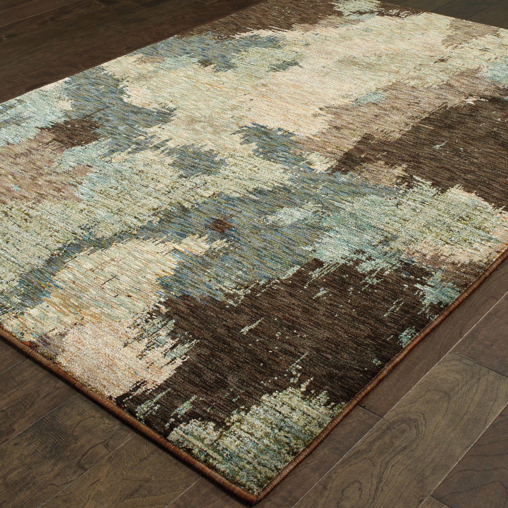 Oriental Weavers Evolution 8011B Multicolor Rectangle Indoor Runner - Durable Stain Resistant Contemporary Rug with Abstract Design-