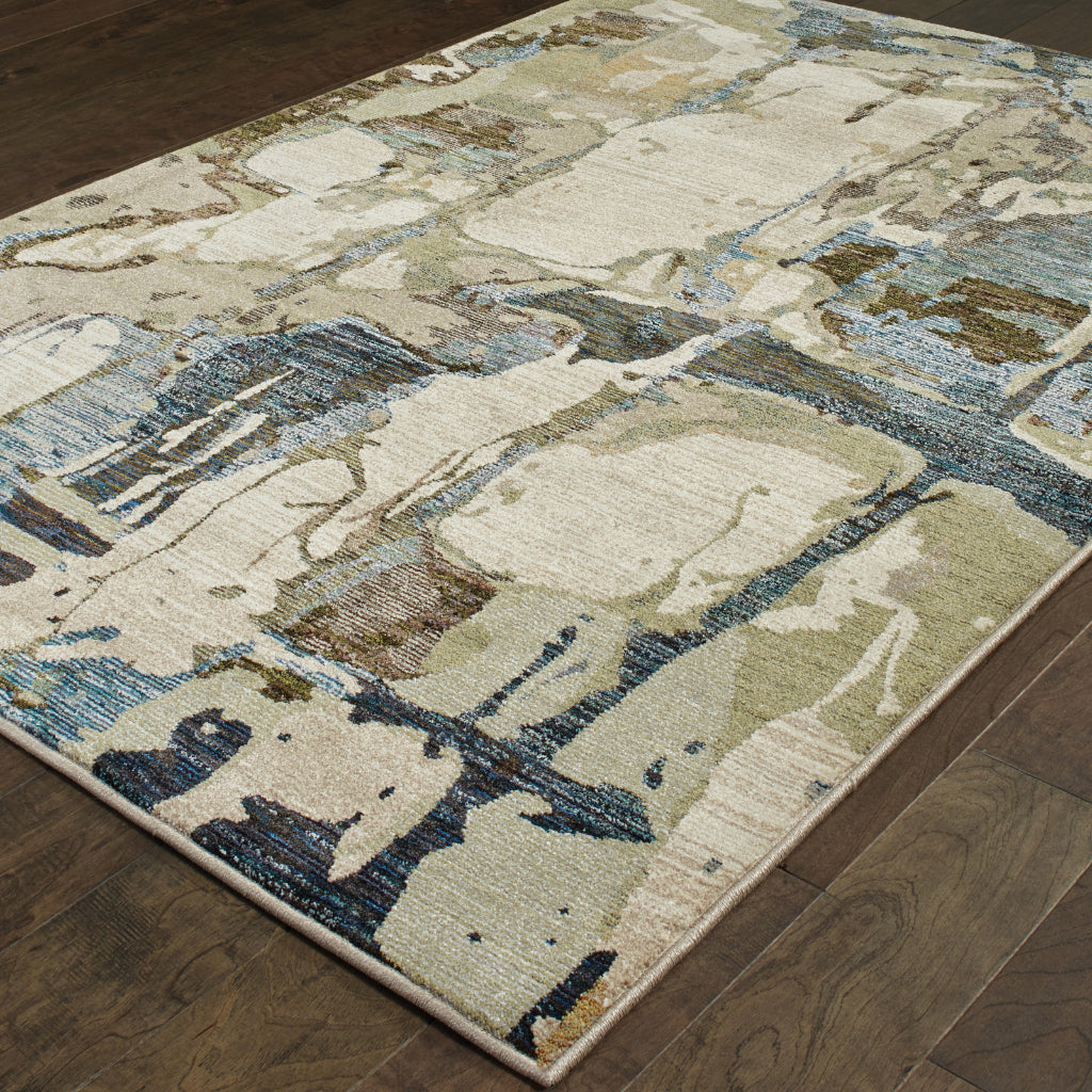 Oriental Weavers Evolution 8027A Multicolor Rectangle Indoor Area Rug - Durable Stain Resistant Contemporary Rug with Abstract Design-
