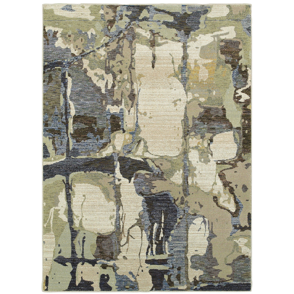 Oriental Weavers Evolution 8027A Multicolor Rectangle Indoor Area Rug - Durable Stain Resistant Contemporary Rug with Abstract Design-