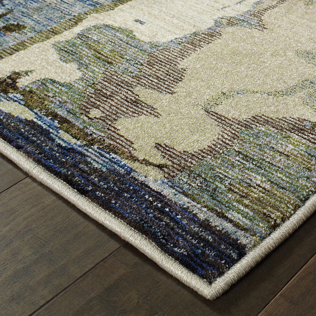 Oriental Weavers Evolution 8027A Multicolor Rectangle Indoor Runner - Durable Stain Resistant Contemporary Rug with Abstract Design-