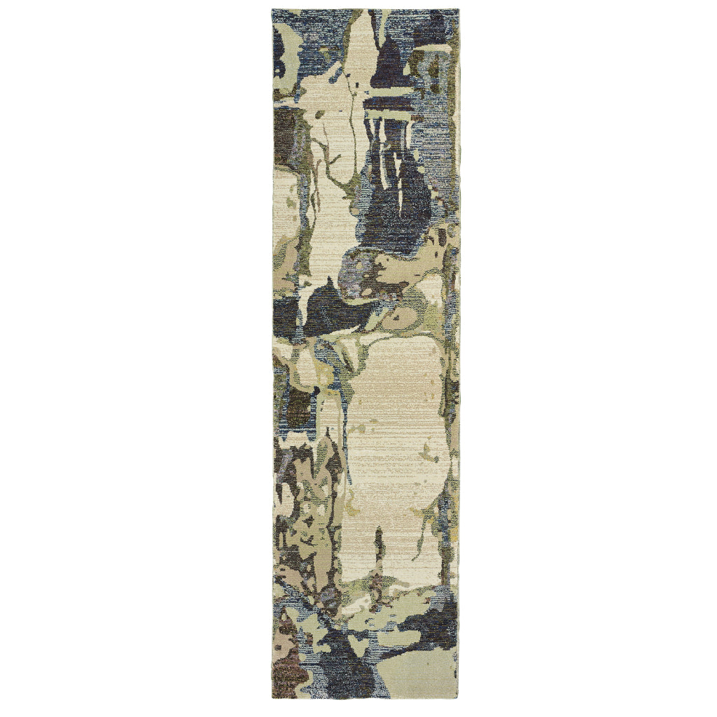 Oriental Weavers Evolution 8027A Multicolor Rectangle Indoor Runner - Durable Stain Resistant Contemporary Rug with Abstract Design-