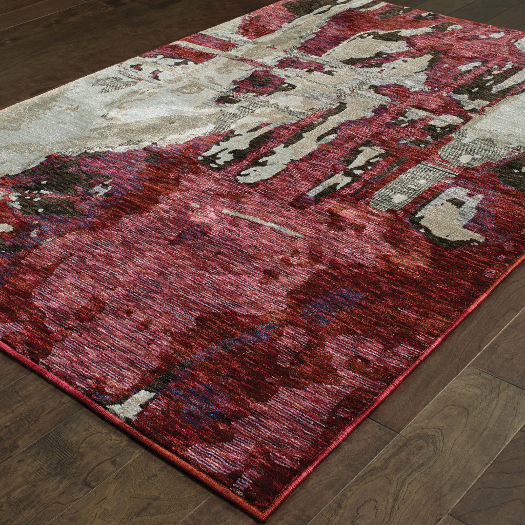 Oriental Weavers Evolution 8028B Multicolor Rectangle Indoor Area Rug - Durable Stain Resistant Contemporary Rug with Abstract Design-