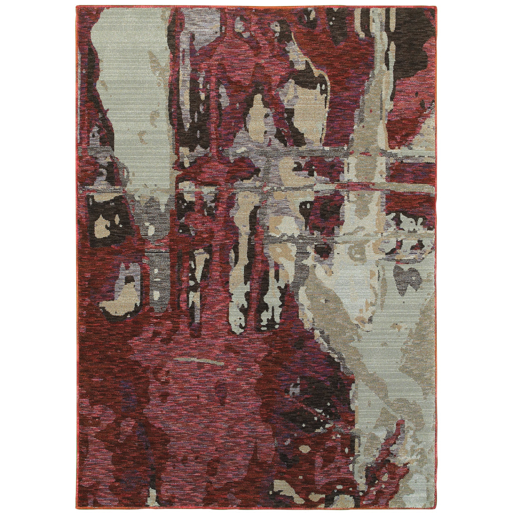 Oriental Weavers Evolution 8028B Multicolor Rectangle Indoor Area Rug - Durable Stain Resistant Contemporary Rug with Abstract Design-