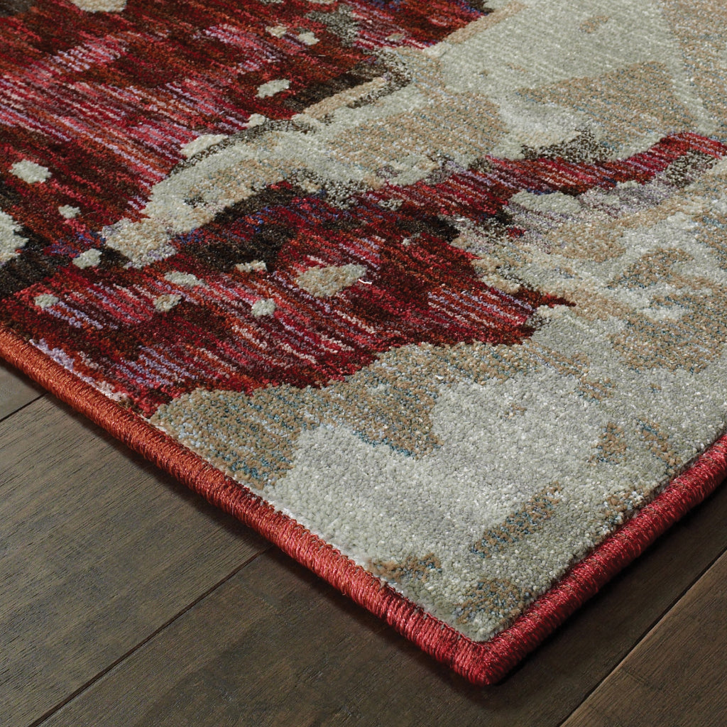 Oriental Weavers Evolution 8028B Multicolor Rectangle Indoor Runner - Durable Stain Resistant Contemporary Rug with Abstract Design-