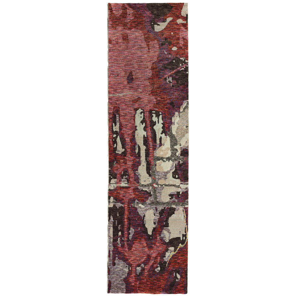Oriental Weavers Evolution 8028B Multicolor Rectangle Indoor Runner - Durable Stain Resistant Contemporary Rug with Abstract Design-