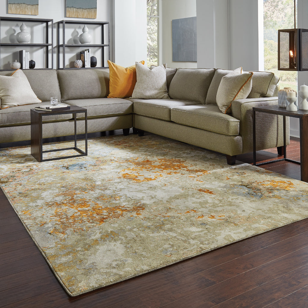 Oriental Weavers Evolution 8031B Multicolor Rectangle Indoor Area Rug - Durable Stain Resistant Contemporary Rug with Abstract Design-