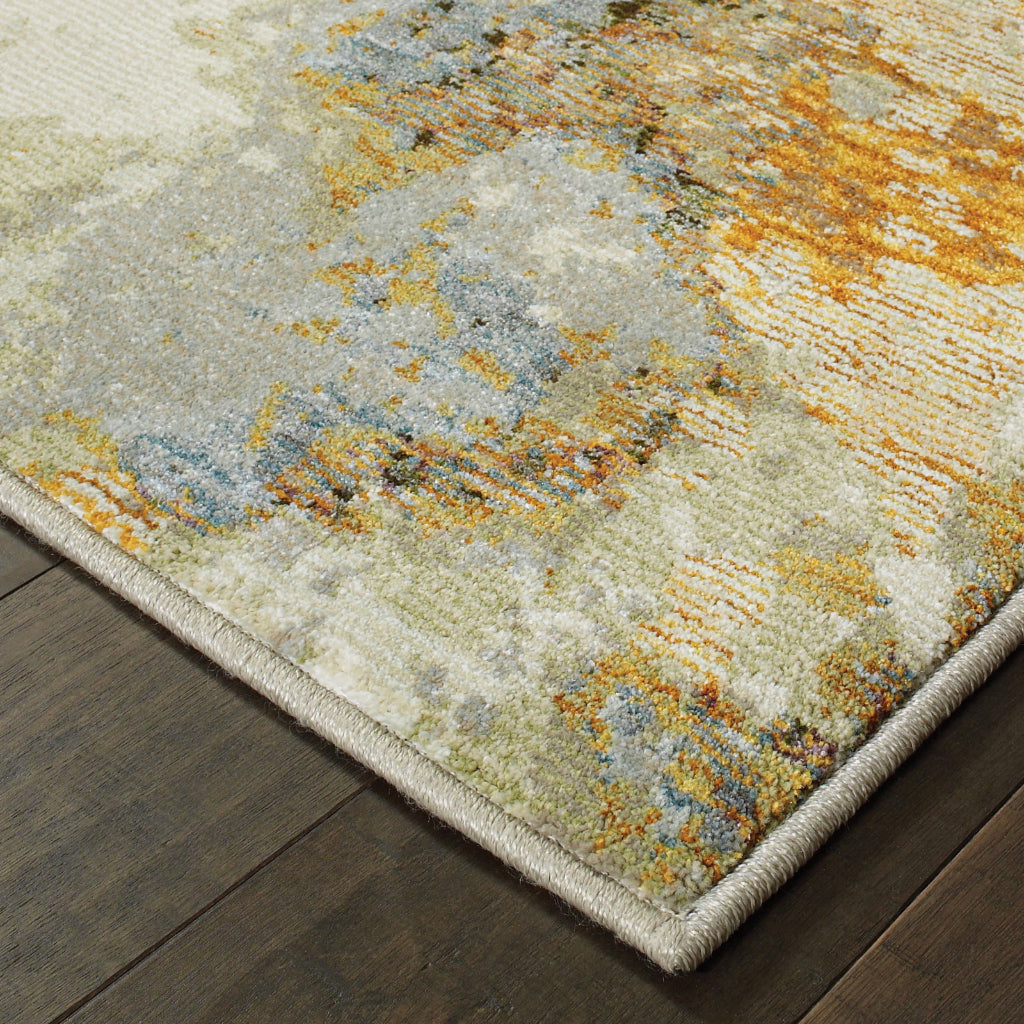 Oriental Weavers Evolution 8031B Multicolor Rectangle Indoor Runner - Durable Stain Resistant Contemporary Rug with Abstract Design-