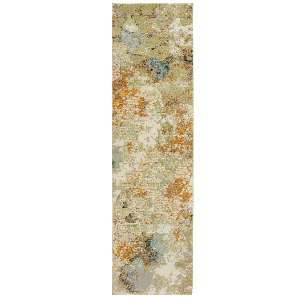 Oriental Weavers Evolution 8031B Multicolor Rectangle Indoor Runner - Durable Stain Resistant Contemporary Rug with Abstract Design-