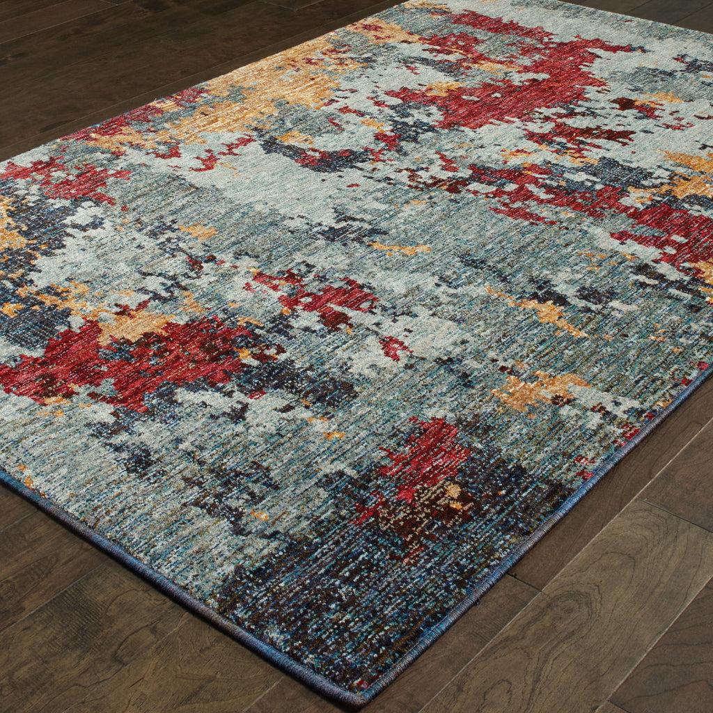 Oriental Weavers Evolution 8036C Multicolor Rectangle Indoor Area Rug - Durable Stain Resistant Contemporary Rug with Abstract Design-